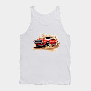 Camaro Red Cartoon Tank Top